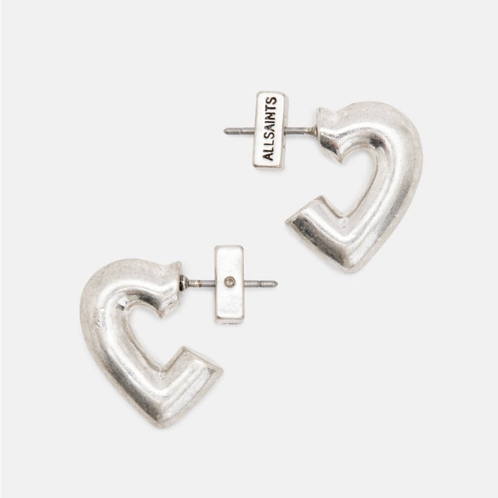 ALLSAINTS
Small Heart Huggie Hoop Earrings
